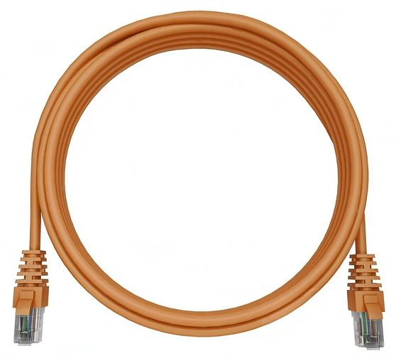 Патч-корд NTSS NTSS-PC-UTP-RJ45-5e-0.3-LSZH-OR NTSS-PC-UTP-RJ45-5E-0.3-LSZH UTP RJ-45 вил.-вилка RJ-45 кат.5E 0.3м оранжевый LSZH (уп.:1шт) фото 1