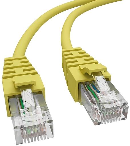 Патч-корд NTSS NTSS-PC-UTP-RJ45-5e-0.15-LSZH-YL NTSS-PC-UTP-RJ45-5E-0.15-LSZH UTP RJ-45 вил.-вилка RJ-45 кат.5E 0.15м желтый LSZH (уп.:1шт) фото 3
