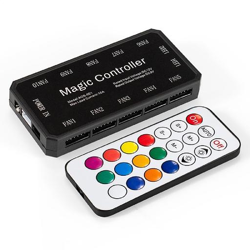 Exegate EX295975RUS Контроллер-хаб с пультом управления ExeGate EXH6P.ARGB для вентиляторов с подсветкой ARGB 6pin (Molex, 10 портов 6pin) фото 1