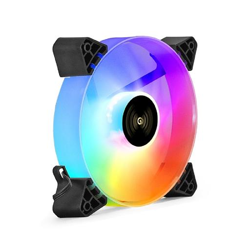 Exegate EX295966RUS Вентилятор 12В DC с подсветкой ExeGate EX12025HM3PM.FRGB.5CSU (120x120x25 мм, Hydraulic bearing (гидродинамический), 3pin+Molex, FRGB подсветка, 24dBA) фото 1