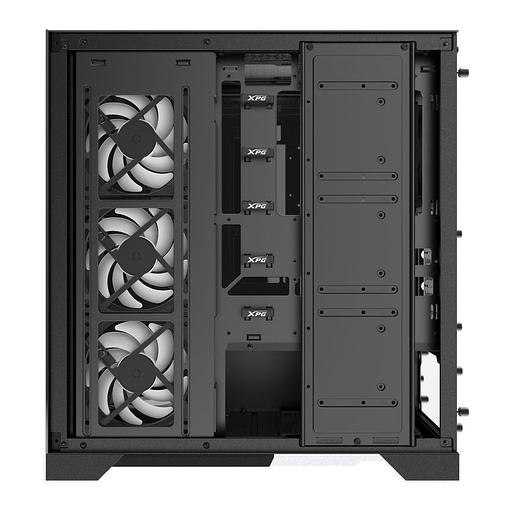 Корпус XPG INVADER X BLACK (INVADERXMT-BKCWW) Mid-Tower Gaming ATX PC Case with Panoramic View, Tempered Glass Panels, and RGB Lighting Black фото 2