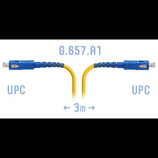 Патчкорд оптический B-Optix SC/UPC SM G.657.A1 3 метра фото 1