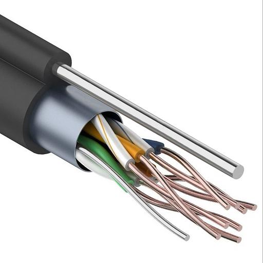 Кабель витая пара LANsens FTP, 4 пары Cat.5e, PE, outdoor messenger, master, 305м фото 2