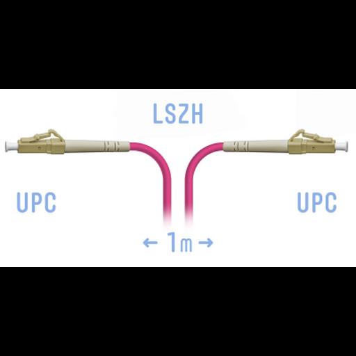 Патчкорд оптический LC/UPC-LC/UPC MM (OM4) 1 метр фото 1