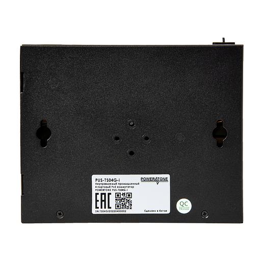 Неуправляемый промышленный 4 портовый PoE коммутатор POWERTONE PUS-TS04G-i фото 5