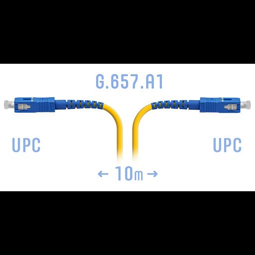 Патчкорд оптический SC/UPC SM G.657.A1 10 метров фото 1