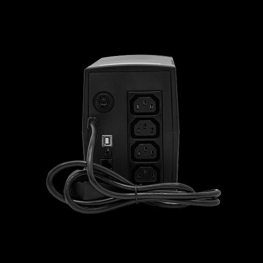 Источник бесперебойного питания Line-Interactive, 600 VA, LED серия PRO, выходные розетки IEC320 C13 фото 4