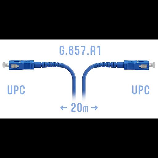 Патчкорд оптический армированный SC/UPC 20метров фото 1