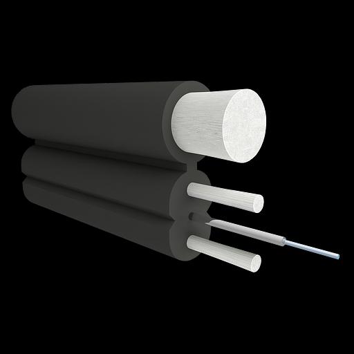 Кабель оптический B-OptiX, FTTx с дополнительным несущим элементом (FRP 1.8 мм), 1 волокно фото 1