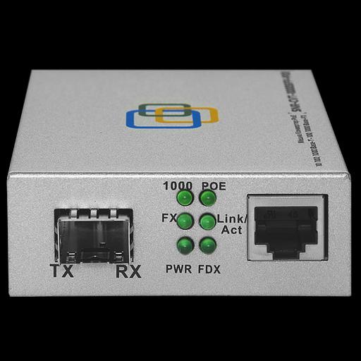 Медиаконвертер 10/100/1000-Base-T c PoE / 100/1000Base-FX с SFP-портом фото 4