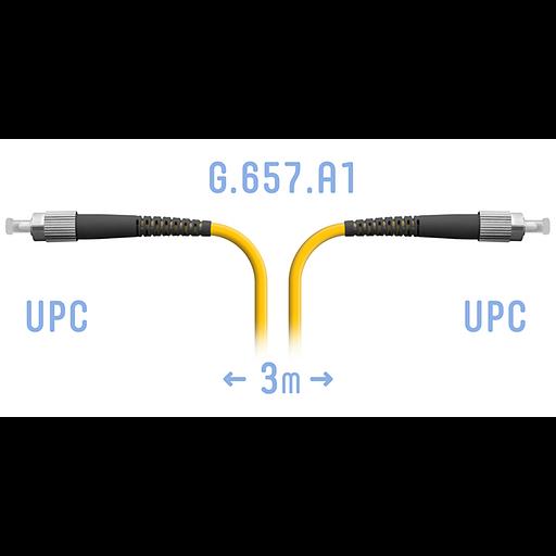 Патчкорд оптический FC/UPC SM G.657.A1 3 метра фото 1