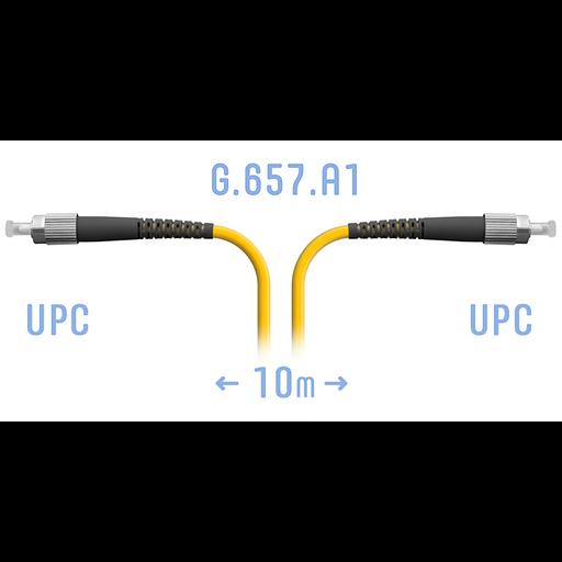 Патчкорд оптический FC/UPC SM G.657.A1 10 метров фото 1