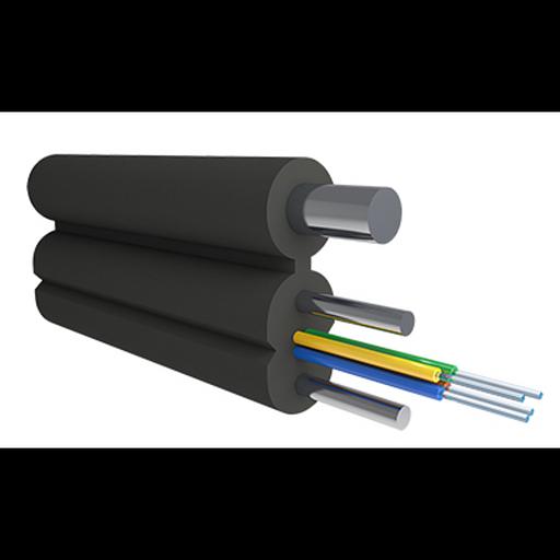 Кабель оптический Alpha Mile FTTx, с дополнительным несущим элементом (проволока 1.0 мм), 4 волокна фото 1