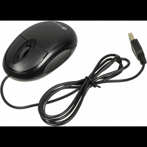 Мышь Оклик 105S черный оптическая (800dpi) USB для ноутбука (3but) фото 1