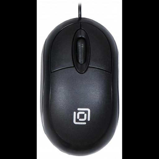 Мышь Оклик 105S черный оптическая (800dpi) USB для ноутбука (3but) фото 2