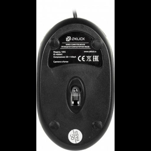 Мышь Оклик 105S черный оптическая (800dpi) USB для ноутбука (3but) фото 10