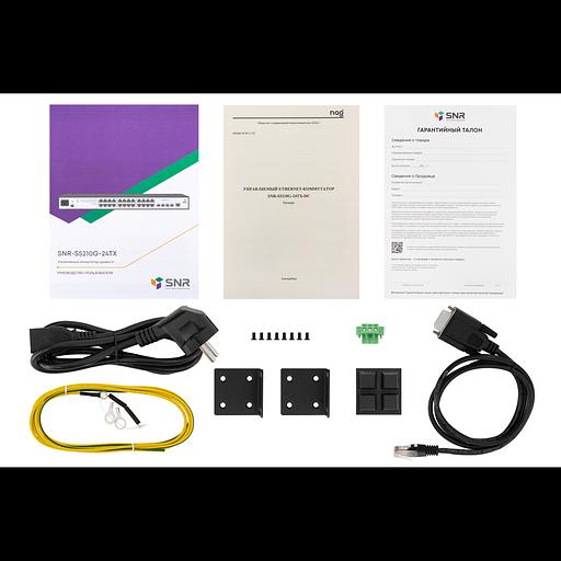 Управляемый коммутатор уровня 2+ SNR-S5210G-24TX-DC фото 5