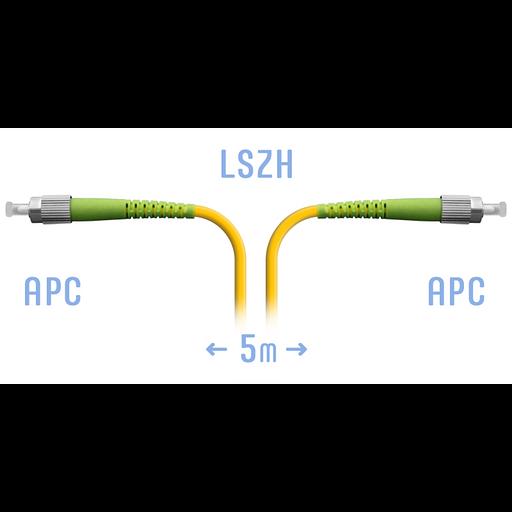 Патчкорд оптический FC/APC SM 5 метров фото 1