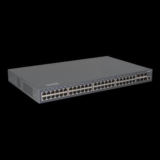 Управляемый PoE коммутатор уровня 3 BDCOM S2900-48P6X, 48x 10/100/1000Base-T PoE 802.3af/at до 740W, 6x 1/10GE SFP+, 220VAC + 44-57VDC фото 4