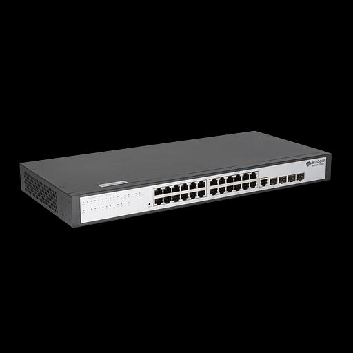 Управляемый коммутатор уровня 2 BDCOM S2528-C, 24x 10/100/1000Base-T, 4x combo 1G SFP/RJ45, 220VAC фото 3