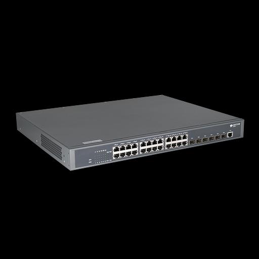 Управляемый коммутатор уровня 3 BDCOM S3900-24T6X, 24x 10/100/1000Base-T, 6x 1/10GE SFP+, Hot Swap БП 1, в комплекте 1x PSU ~220VAC фото 3