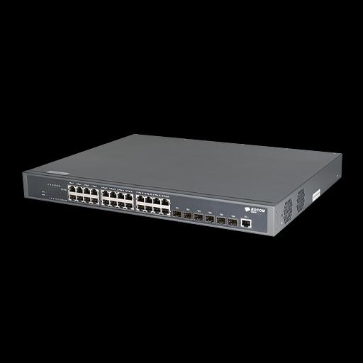 Управляемый коммутатор уровня 3 BDCOM S3900-24T6X, 24x 10/100/1000Base-T, 6x 1/10GE SFP+, Hot Swap БП 1, в комплекте 1x PSU ~220VAC фото 4