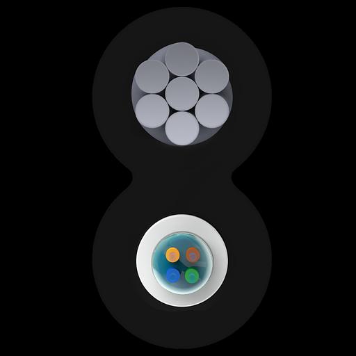 Кабель оптический Alpha Mile Mini-8, 4 волокна фото 2