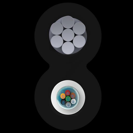 Кабель оптический Alpha Mile Mini-8, 8 волокон фото 2