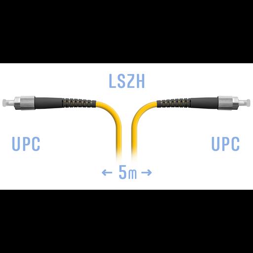 Патчкорд оптический FC/UPC SM 5m фото 1
