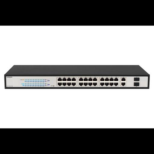 Управляемый гигабитный 24 портовый Web Smart PoE коммутатор POWERTONE PWS-TS24G-370R фото 1