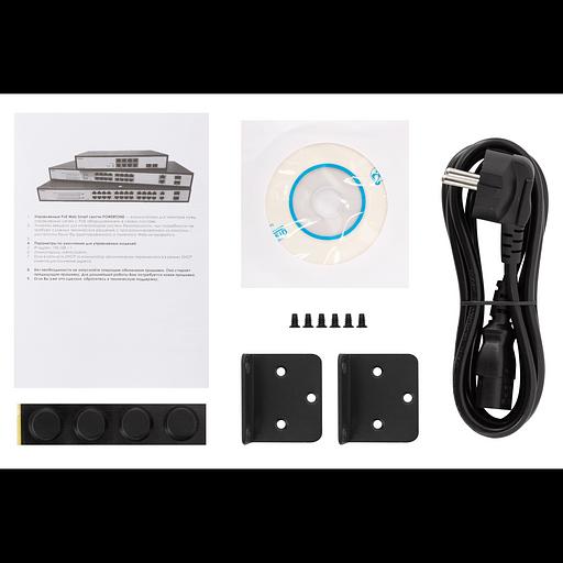 Управляемый гигабитный 24 портовый Web Smart PoE коммутатор POWERTONE PWS-TS24G-370R фото 5