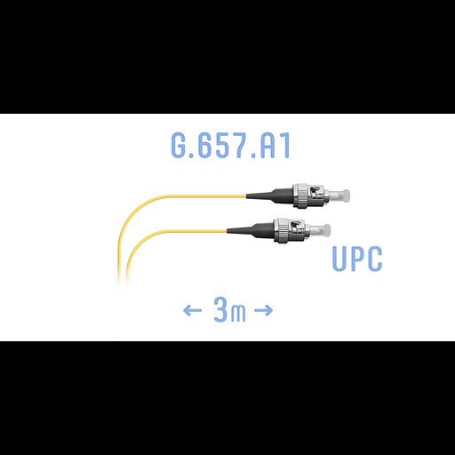 Шнур монтажный оптический ST/UPC SM G.657.A1 3 метра фото 1