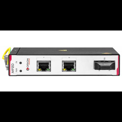 Неуправляемый индустриальный медиаконвертер 2 x 10/100-Base-T / 100Base-FX, 1310нм, 20Км, для DIN рейки фото 1