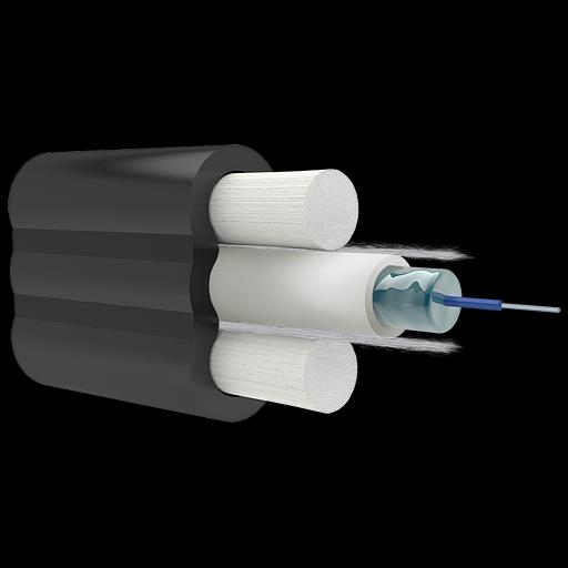 Кабель оптический Alpha Mile Микро Flat DROP, 1 волокно фото 1