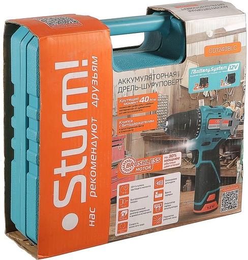 Шуруповерт Sturm! CD1240BLC аккум. патрон:быстрозажимной (кейс в комплекте) фото 10
