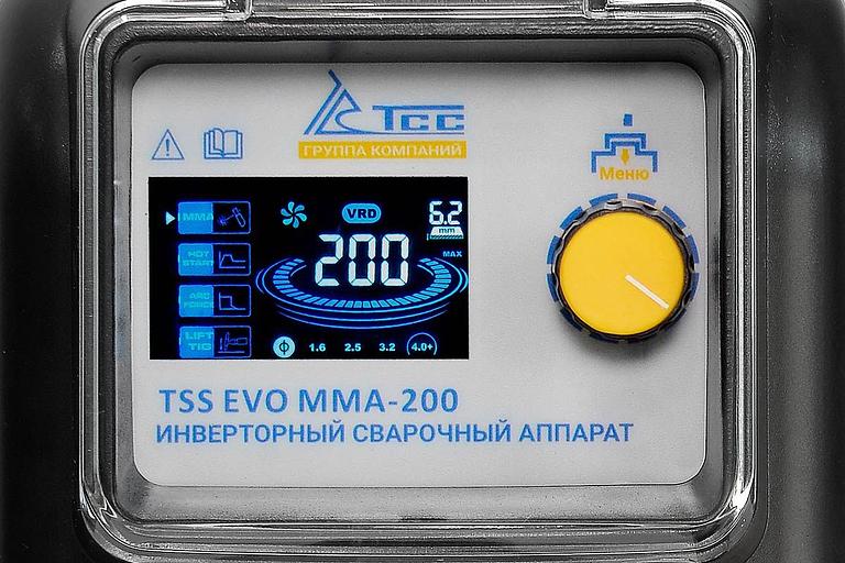 Сварочный аппарат ТСС EVO MMA-200 инвертор ММА DC 4.96кВт фото 4