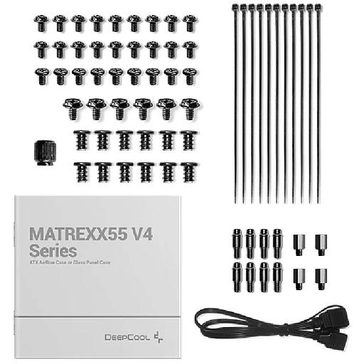 Корпус Deepcool MATREXX 55 V4 MESH черный без БП E-ATX 2xUSB2.0 1xUSB3.0 audio bott PSU фото 5