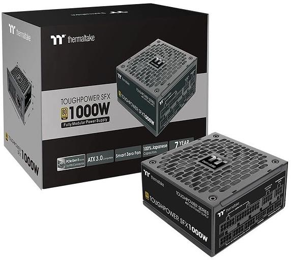 Блок питания Thermaltake SFX 1000W Toughpower SFX1000 Gen.5 80+ platinum 24pin APFC 90mm fan 3xSATA Cab Manag RTL фото 5