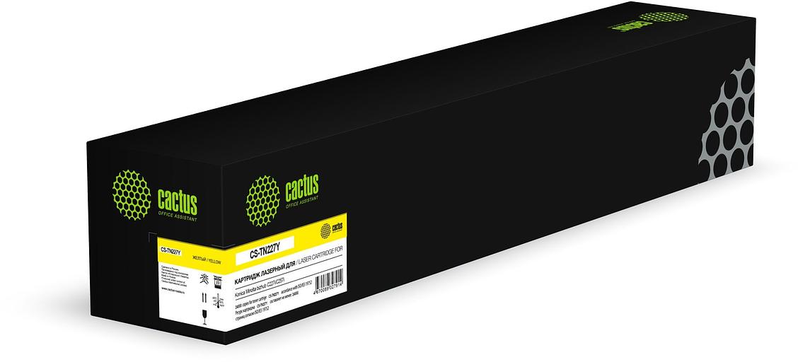 Картридж лазерный Cactus CS-TN227Y TN-227Y желтый (24000стр.) для Konica Minolta bizhub C227i/C257i фото 1