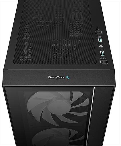 Копрус Deepcool MATREXX 55 V4 без БП, боковое окно (закаленное стекло), 3xARGB LED 140мм вентилятора спереди, 1xARGB LED 120мм вентилятор сзади, черный, ATX (MATREXX 55 V4) фото 3