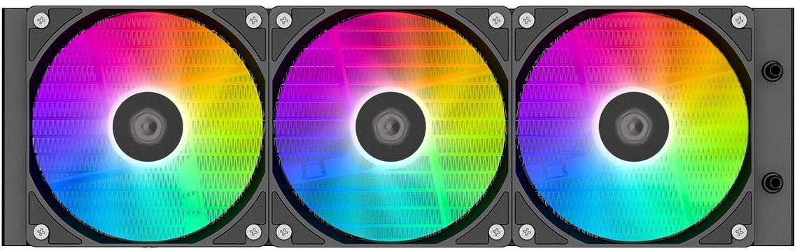 Система водяного охлаждения ID-Cooling SL360 XE ARGB Soc-AM5/AM4/1151/1200/2066/1700 черный 4-pin 14-30dB Al+Cu 350W Ret фото 3