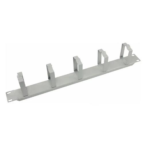 Rexant 04-0305 Органайзер кабельный горизонтальный, 19", 1U, 5 колец глубиной 45 мм, металл, RAL 7035 фото 1