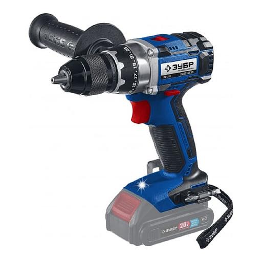 ЗУБР бесщеточная дрель-шуруповерт, Профессионал {Т7, 20 В, 70 Н·м, без АКБ} [DB-201] фото 1