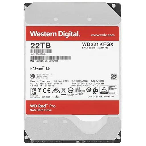 Жесткий диск/ HDD WD SATA3 22Tb Red Pro 7200 512Mb 1 year warranty фото 1