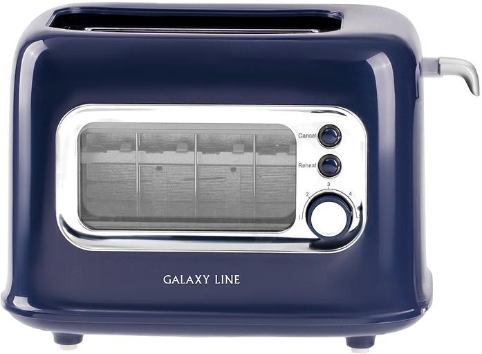 Тостер Galaxy Line GL 2913 900Вт синий фото 1