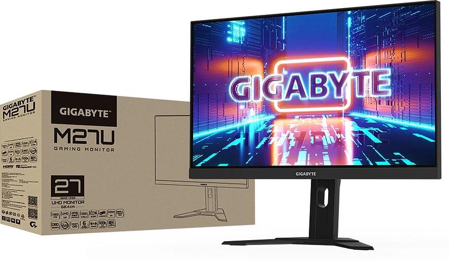 Монитор Gigabyte 27" M27U черный IPS LED 1ms 16:9 HDMI M/M матовая HAS 400cd 178гр/178гр 3840x2160 160Hz DP 4K USB 6.93кг фото 8