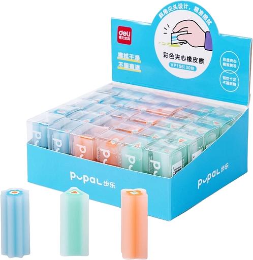 Ластик Deli VP156 48x21x21мм ПВХ ассорти фото 1