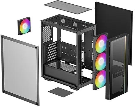 Корпус Deepcool MATREXX 55 V4 черный без БП E-ATX 2xUSB2.0 1xUSB3.0 audio bott PSU фото 4