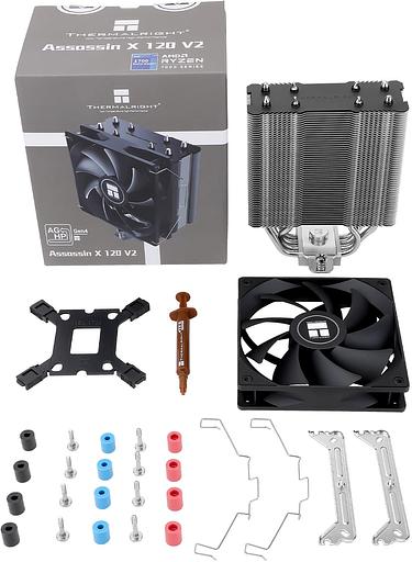 Устройство охлаждения(кулер) Thermalright Assassin X 120 v2 Soc-AM5/AM4/1151/1200/1700 4-pin 25.6dB Al+Cu 700gr Ret фото 9