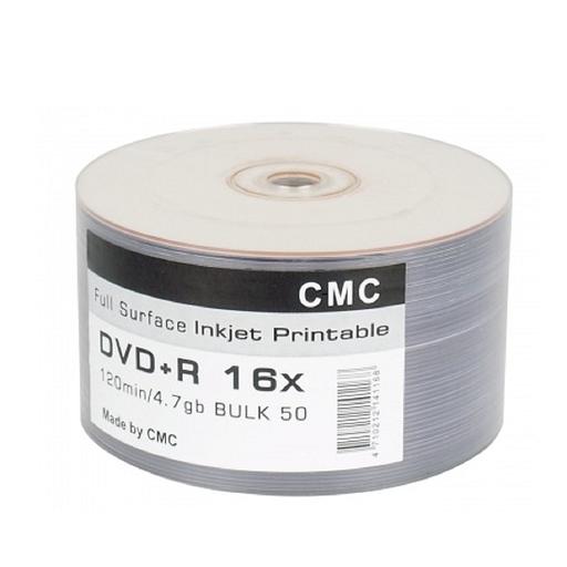 CMC DVD+R 4,7 GB 16x Bulk/50 Full Ink Print фото 1
